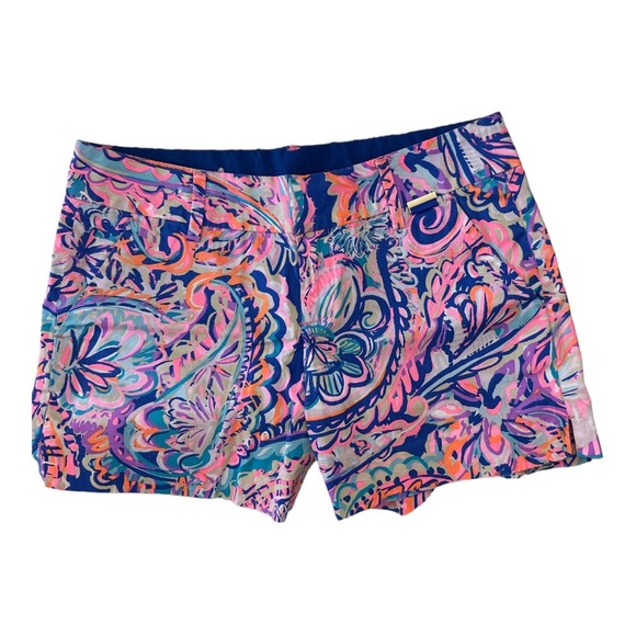 Lilly Pulitzer Callan 5” Shorts Drop Me A Lime Size 2 - Picture 2 of 7